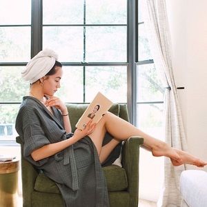 CAUSEBOX bathen robe in grey